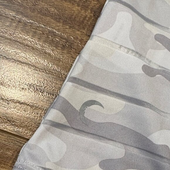 Zyia Active Havana Tank in White and gray camo and Striped Mesh - Picture 7 of 9